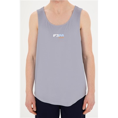 Erkek Regular Fit Bisiklet Yaka Gri Tişört