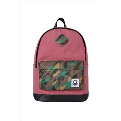 United Colors of Benetton Benetton Okul Sırt Çantası Pembe Kamuflaj 70433