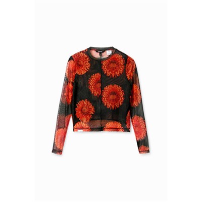 Camiseta tul floral