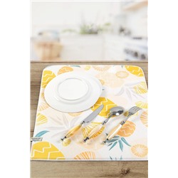HAMUR Bulaşık Kurutma Matı 42x50 Cm Pedi Kurulama Bezi Örtüsü Mf-071 E50MF0851371