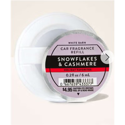 Snowflakes & Cashmere Car Fragrance Refill
