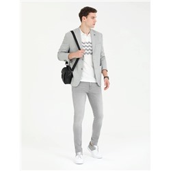 Gri Slim Fit Spor Ceket