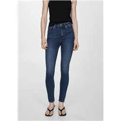 Jeans skinny tiro alto