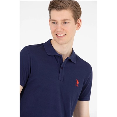 Erkek Lacivert Basic Polo Yaka Tişört
