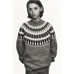 JACQUARD KNIT SWEATER