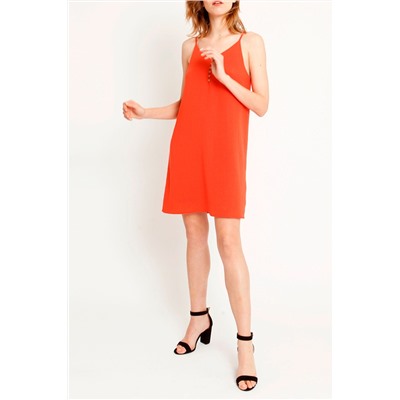 Vestido recto Naranja