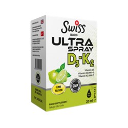 Ультра спрей Витамины Д3-К2 (Ultra Spray D3-К2) вкус лайма, Swiss 20 мл