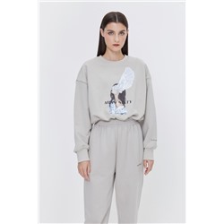 Sudadera de manga larga Gris claro