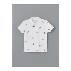 LC Waikiki, Yeni Sezon Polo Yaka Baskili Erkek Cocuk Tisort - S56227Z1