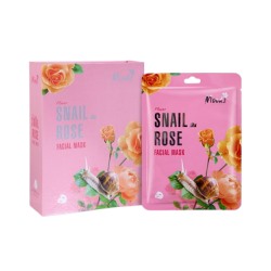 BELOV MOODS FLOWER SNAIL ROSE FACIAL MASK 38 ML / ПИТАТЕЛЬНАЯ МАСКА ДЛЯ ЛИЦА С ЭКСТРАКТОМ ЛЕПЕСТКОВ РОЗЫ И МУЦИНОМ УЛИТКИ ОТ BELOV 38МЛ