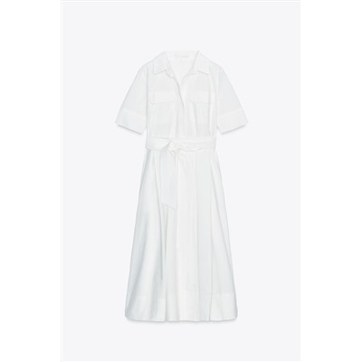 ZW COLLECTION POPLIN MIDI DRESS