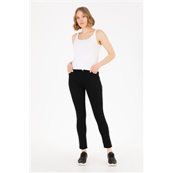 Kadın Siyah Toothpick Fit Pantolon
