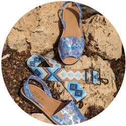 AB.Zapatos · 320-8 · estampado azul+CINTURON BOLSOS (150)-6 (2) АКЦИЯ