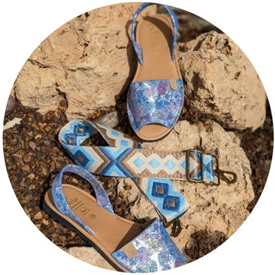 AB.Zapatos · 320-8 · estampado azul+CINTURON BOLSOS (150)-6 (2) АКЦИЯ