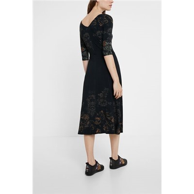 Vestido midi floral