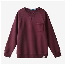 Утепленный свитшот с рукавами реглан и накладным карманом Polo Ralph Laure*n