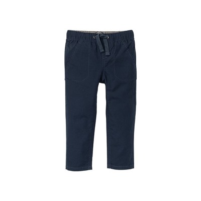 LUPILU® Cargohose Jungen, elastischer Kordelzugbund mit Bindeband, aus reiner Bio-Baumwolle