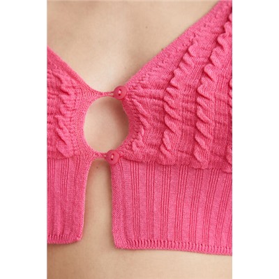 Chaqueta punto cropped