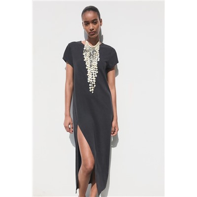 WASHED MIDI DRESS