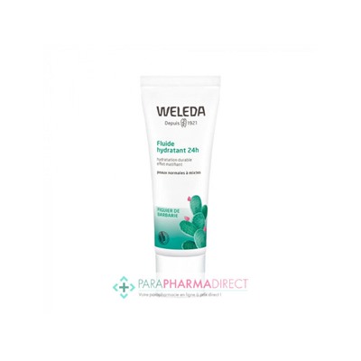 Weleda Figuier de Barbarie Fluide Hydratant 24h Peaux Normales à Mixtes BIO 30ml