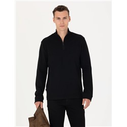 Siyah Regular Fit Sweatshirt