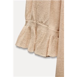 RUFFLED KNIT TOP