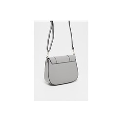 Bandolera de piel Tex Gris