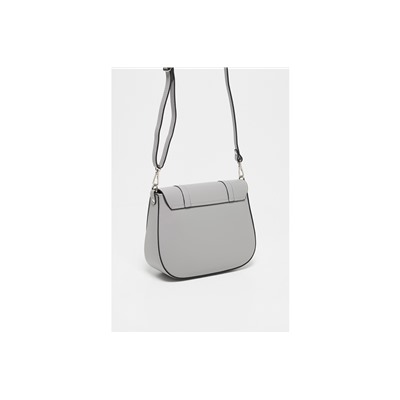Bandolera de piel Tex Gris