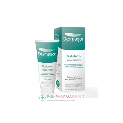 Dermagor Matiderm Masque Pureté Matifiant et Séborégulateur Peaux Mixtes ou Grasses 40ml