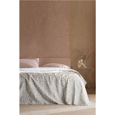 Grain King Size %100 Pamuk Karde Baskılı Pike - Yeşil