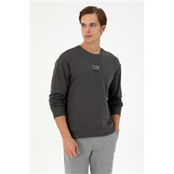 Erkek Antrasit Basic Sweatshirt