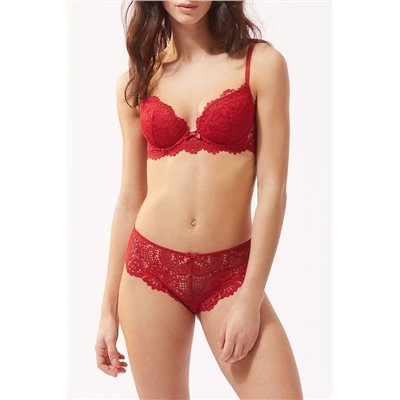 Sujetador con relleno Success Rojo
