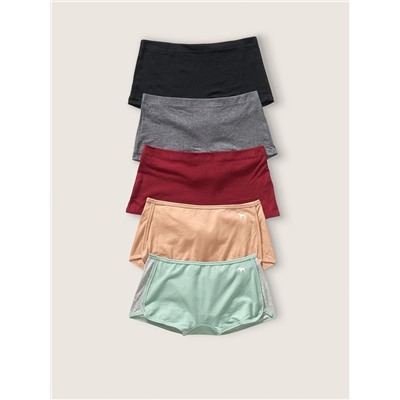 PINK 5-PACK COTTON BOYSHORT