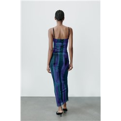 PRINTED TULLE DRESS