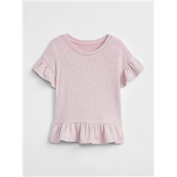Ruffle Short Sleeve T-Shirt