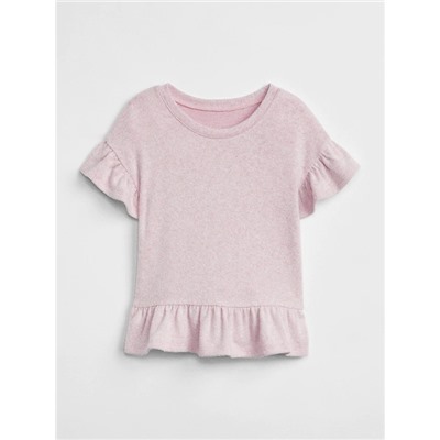 Ruffle Short Sleeve T-Shirt