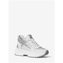 MICHAEL MICHAEL KORS Muse Metallic Logo Trainer
