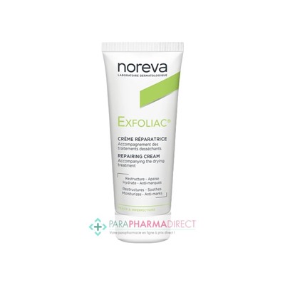 Noreva Exfoliac Crème Réparatrice Peaux à Imperfections 40ml