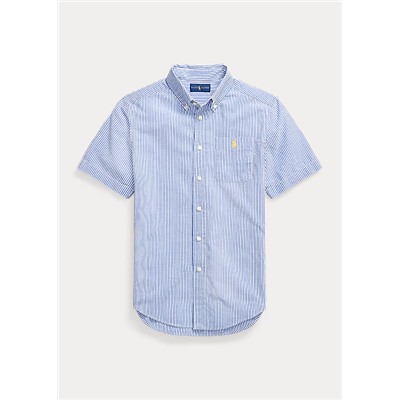 Boys 8-20 Striped Cotton Seersucker Shirt