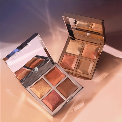 becca x khloé kardashian & malika haqq bronze, blush & glow palette
