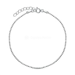 Браслет из серебра родированный - 17 см 2801R120L17
