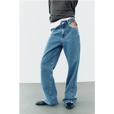 Z1975 MID-WAIST STRAIGHT CUT OUT JEANS