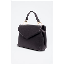 Bandolera de piel - Negro
