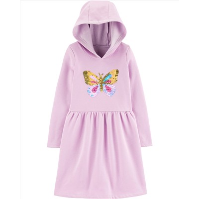 Carter's | Kid Flip Sequin Unicorn Hooded Fleece Dress