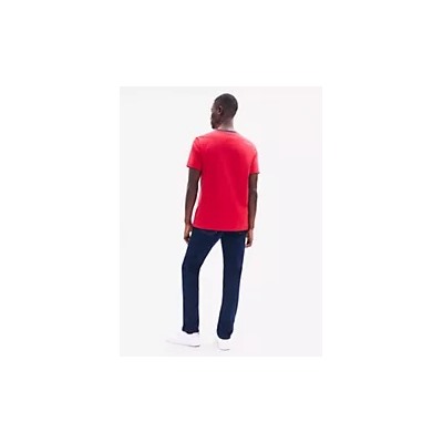 Embroidered Flag Stripe Logo T-Shirt