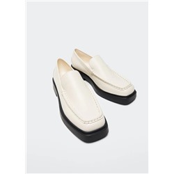 Mocasín piel -  Mujer | MANGO OUTLET Melilla