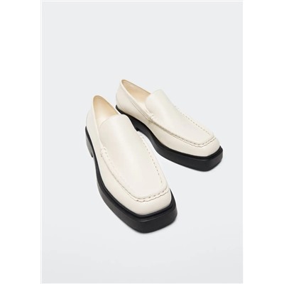 Mocasín piel -  Mujer | MANGO OUTLET Melilla