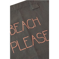 Tote bag Please Caqui oliva