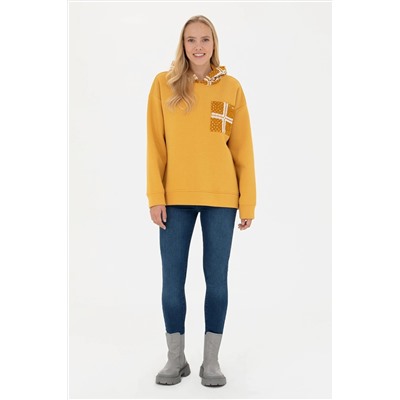 Kadın Hardal Sweatshirt