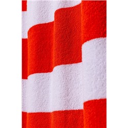 Biasse %100 Pamuk Plaj Havlusu - Beyaz/Turuncu - 70x150 cm
